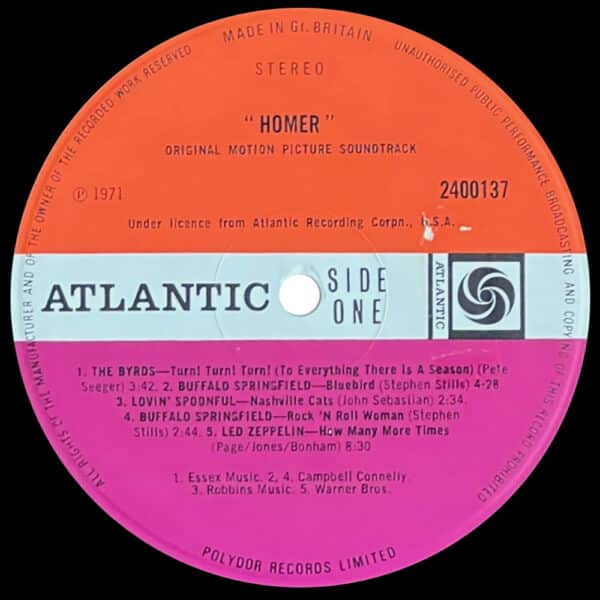 LP <br>Homer <br>How Many More Times <br>UK (2400137) - Image 3