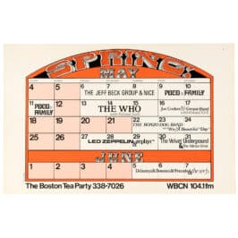 Concert Advertisement <br>1969.05.27 <br>Boston, MA (Poster)