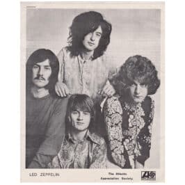 Led Zeppelin (1969) <br>Newsletter, Atlantic Promo (UK)