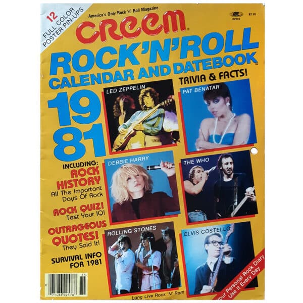Magazine <br>Creem, Rock N Roll Calendar and Datebook (1981)