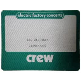 Concert Pass <br>1977.04.20 <br>Cincinnati, Green