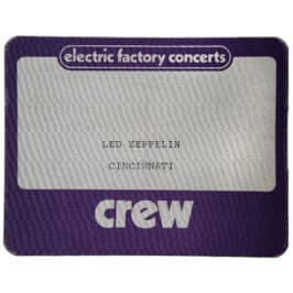 Concert Pass <br>1977.04.20 <br>Cincinnati, Purple