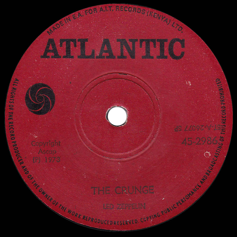 Single <br>Kenya (45-2986) <br>D'yer Mak'er / The Crunge