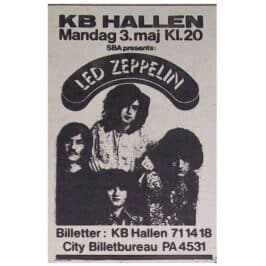 Concert Advertisement <br>1971.05.03 <br>Copenhagen, DK (Ad)