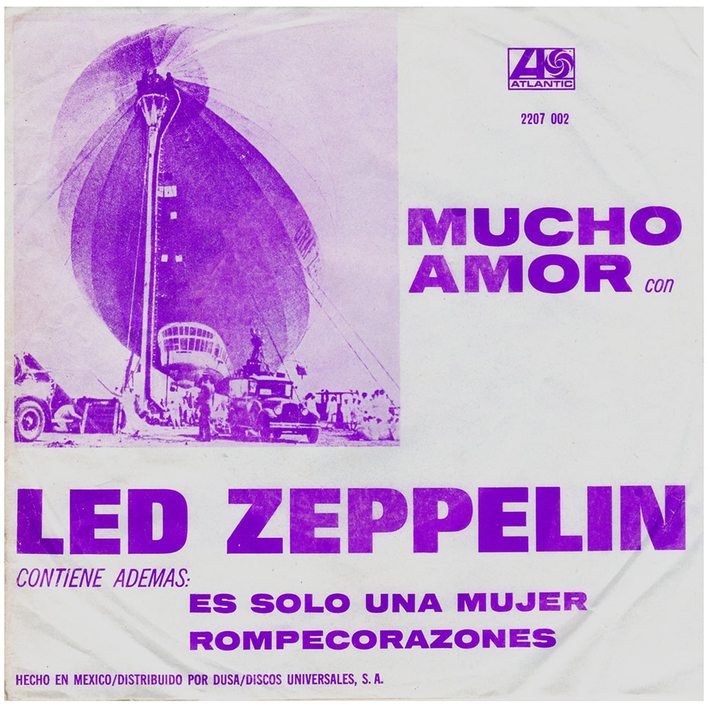 Single <br>Mexico (2207 002) <br>Whole Lotta Love / Living Loving Maid / Heartbreaker (#2) - Image 2