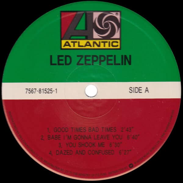 LP <br>Led Zeppelin <br>South Korea (7567-81525-1) Promo #2 - Image 3