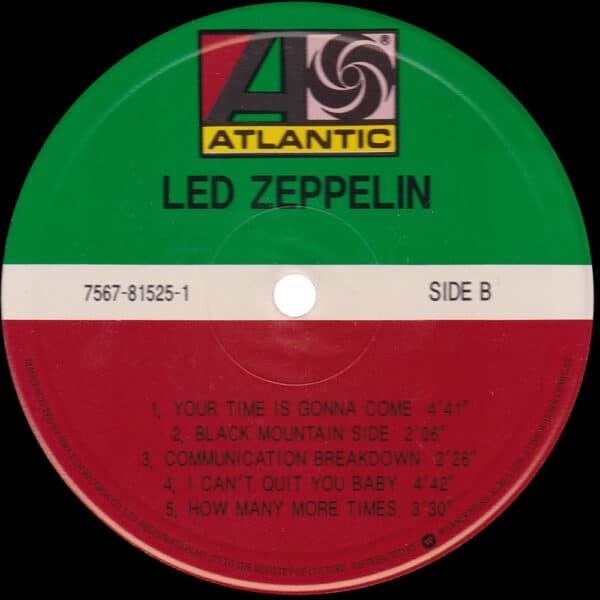 LP <br>Led Zeppelin <br>South Korea (7567-81525-1) Promo #2 - Image 4