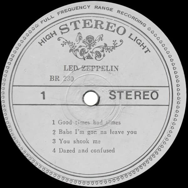 LP <br>Led Zeppelin <br>South Korea (BR 230) #2 - Image 3
