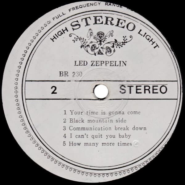 LP <br>Led Zeppelin <br>South Korea (BR 230) #2 - Image 4