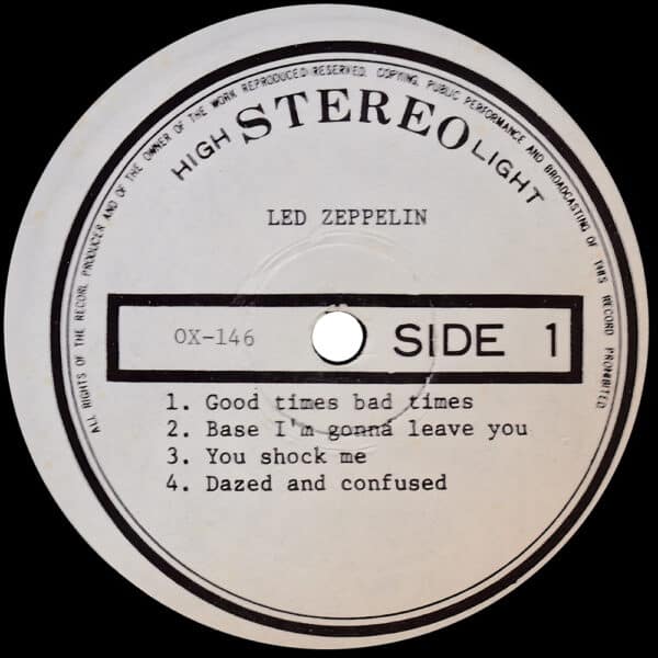 LP <br>Led Zeppelin <br>South Korea (OX-146) - Image 3