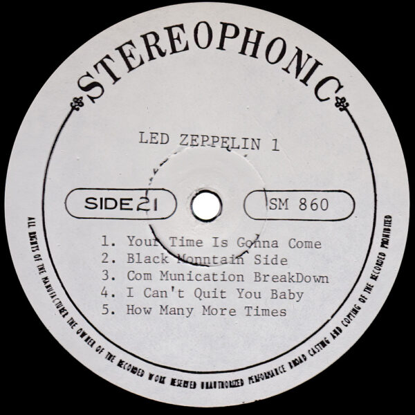 LP <br>Led Zeppelin <br>South Korea (SM 860) #3 - Image 4