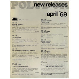 Led Zeppelin (1969) <br>Flyer, Polydor LP release (UK)