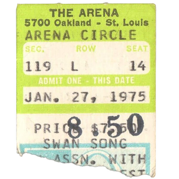 Concert Ticket <br>1975.02.16 <br>St. Louis, MO