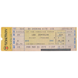 Concert Ticket <br>1975.03.24 <br>Los Angeles, CA