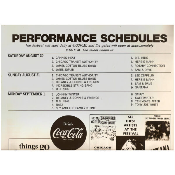 Concert Advertisement <br>1969.08.31 <br>Lewisville, TX (Ad)