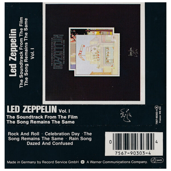 Cassette <br>The Song Remains The Same <br>Germany (7567-90303-4) - Image 3