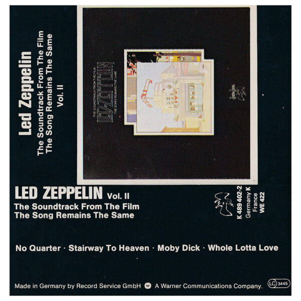 Cassette <br>The Song Remains The Same <br>Germany (K 489 402-1/2) - Image 8