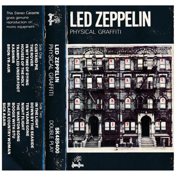 Cassette <br>Physical Graffiti <br>UK (SK 489400) #2 - Image 2
