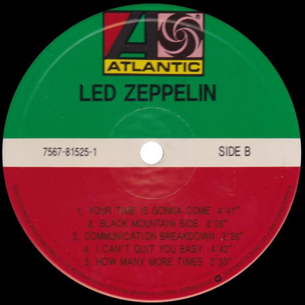 LP <br>Led Zeppelin <br>South Korea (7567-81525-1) Promo #1 - Image 4