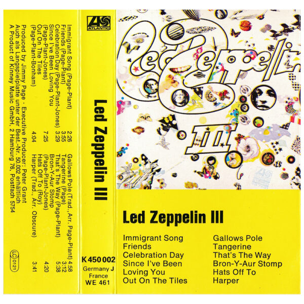 Cassette <br>Led Zeppelin III <br>Germany (K 450 002) #1 - Image 2