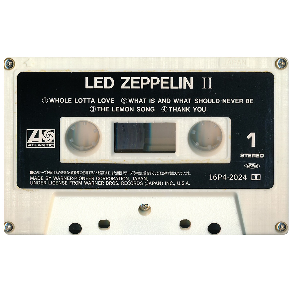 Cassette <br>Led Zeppelin II <br>Japan (16P4-2024) #2 - Image 4