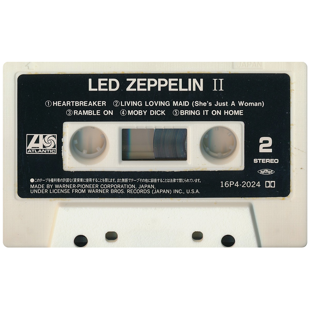 Cassette <br>Led Zeppelin II <br>Japan (16P4-2024) #2 - Image 5