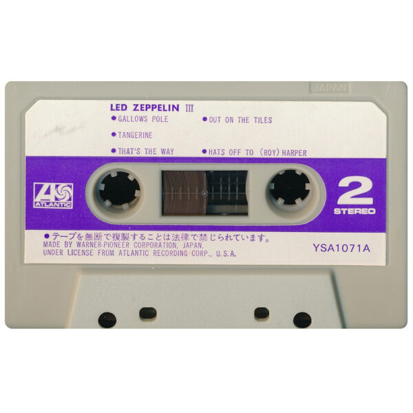 Cassette <br>Led Zeppelin III <br>Japan (YSA 1071A) - Image 5