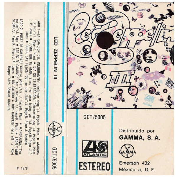 Cassette <br>Led Zeppelin III <br>Mexico (GCT-5005) - Image 2