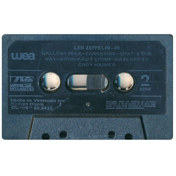 Cassette <br>Led Zeppelin III <br>Venezuela (2294) - Image 5