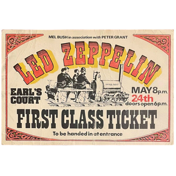 Concert Pass <br>1975.05.24 <br>Earls Court