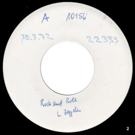 Single <br>Germany (ATL 10156) <br>Rock and Roll / Four Sticks (Test Pressing) #2