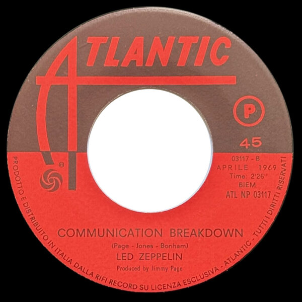 Single <br>Italy (ATL NP 03117) <br>Good Times, Bad Times / Communication Breakdown (#3) - Image 4