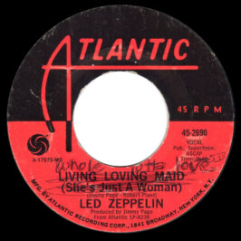 Single <br>USA (45-2690) <br>Whole Lotta Love / Living Loving Maid (#14)