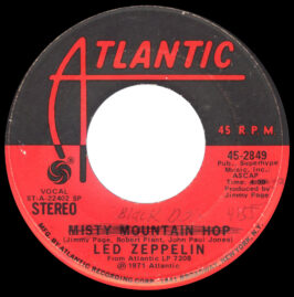 Single <br>USA (45-2849) <br>Black Dog / Misty Mountain Hop (#03)