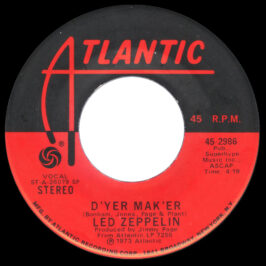 Single <br>USA (45-2986) <br>D'yer Mak'er / The Crunge (#02)