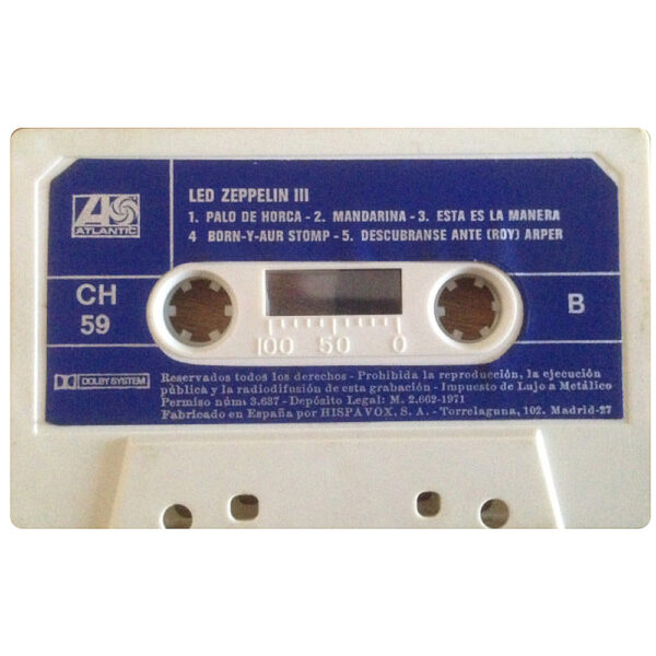 Cassette <br>Led Zeppelin III <br>Spain (CH 59) - Image 5