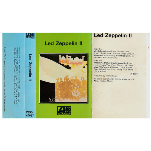 Cassette <br>Led Zeppelin II <br>UK (ZCK4 40037) - Image 2
