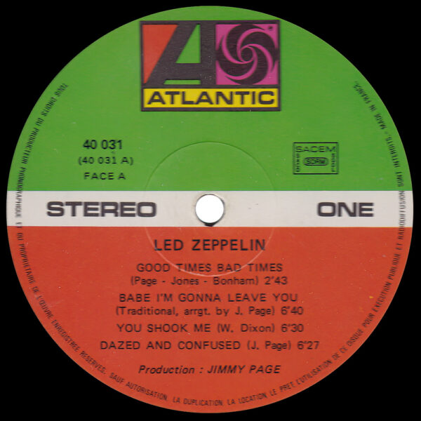 LP <br>Led Zeppelin <br>France (No. 40 031) #5 - Image 3