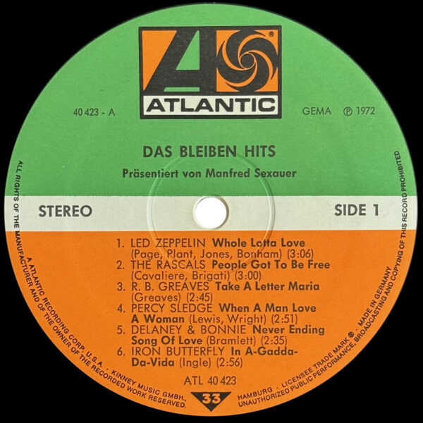 LP <br>Das Bleiben Hits <br>Whole Lotta Love <br>Germany (40 423) - Image 3