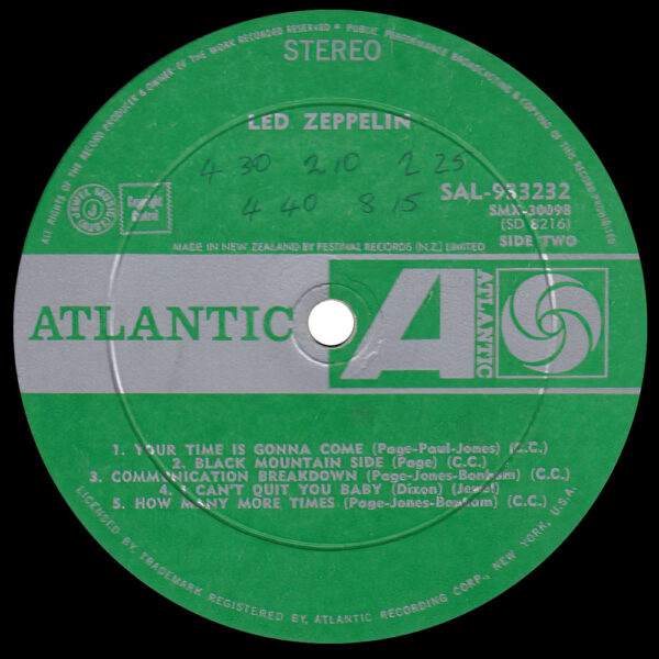 LP <br>Led Zeppelin <br>New Zealand (SAL-933232) #1 - Image 4