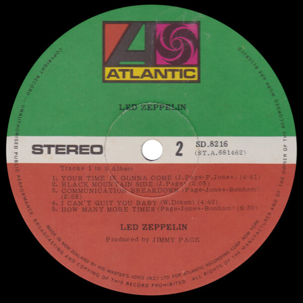 LP <br>Led Zeppelin <br>New Zealand (SD 8216) #2 - Image 4