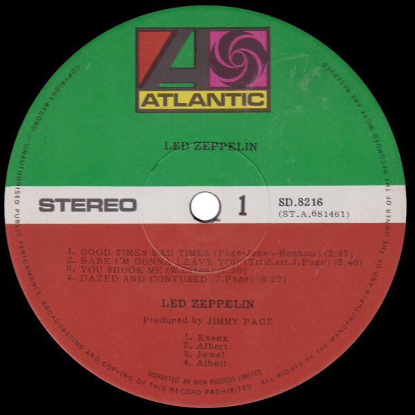 LP <br>Led Zeppelin <br>New Zealand (SD 8216) #3 - Image 3
