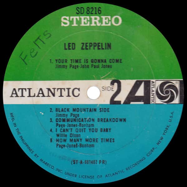 LP <br>Led Zeppelin <br>Philippines (SD 8216) #2 - Image 4