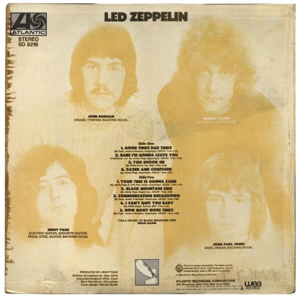 LP <br>Led Zeppelin <br>Philippines (SD 8216) #3 - Image 2