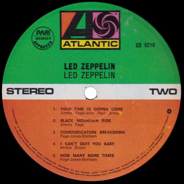 LP <br>Led Zeppelin <br>Philippines (SD 8216) #4 - Image 4