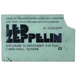 Concert Ticket <br>1971.11.13 <br>Dundee, UK