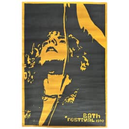Concert Advertisement <br>1970.06.28 <br>Bath Festival, UK (Poster)