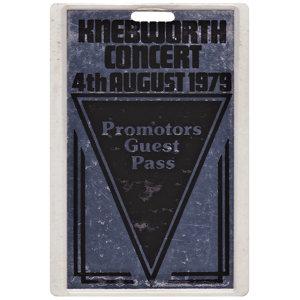 Concert Pass <br>1979.08.04 <br>Knebworth, Promoters Guest