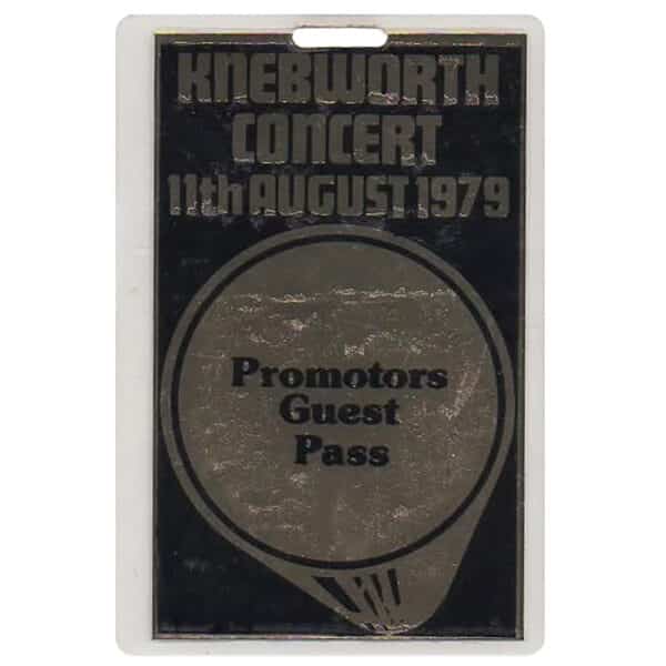 Concert Pass <br>1979.08.11 <br>Knebworth, Promoters Guest