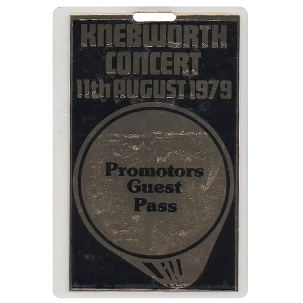 Concert Pass <br>1979.08.11 <br>Knebworth, Promoters Guest
